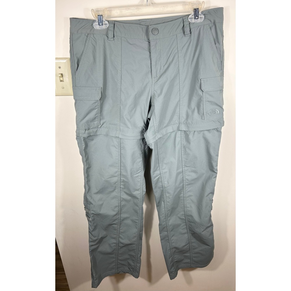 The North Face Paramount Convertible Pants Women's 10 Sage Hiking Outdoor LOGO‎
